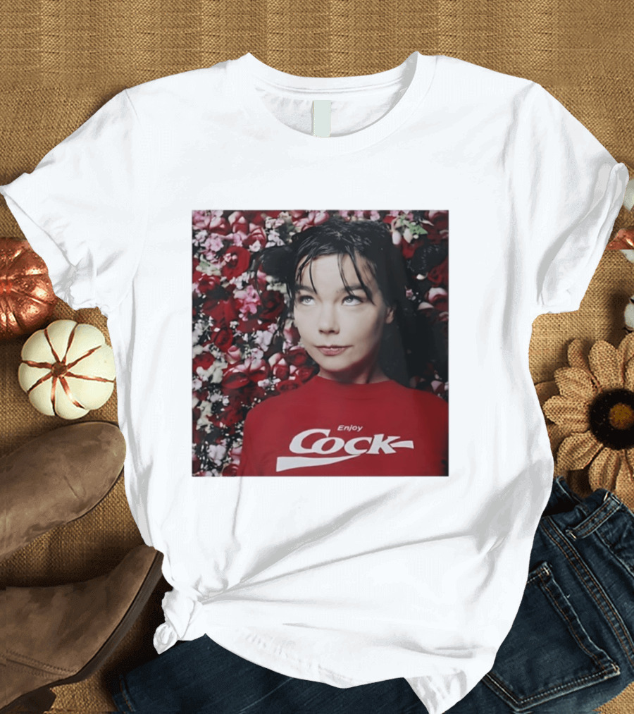 Bjork Enjoy Cock Vintage Inspired 2023 Floral T-Shirt
