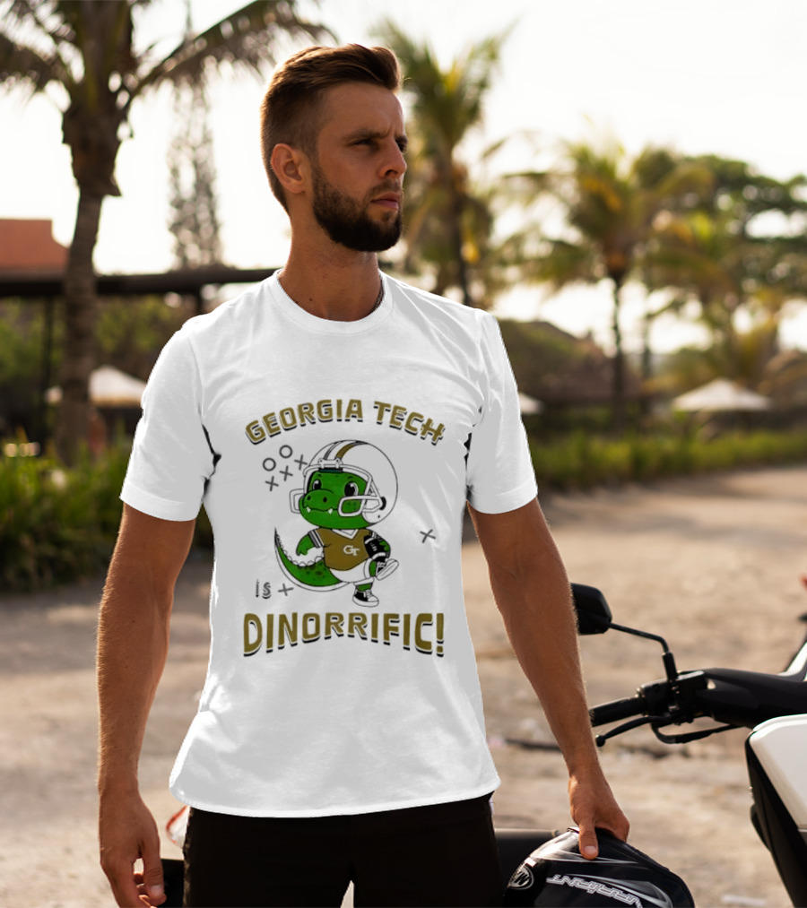 Georgia Tech Dino Football Fun Dinorrific T-Shirt