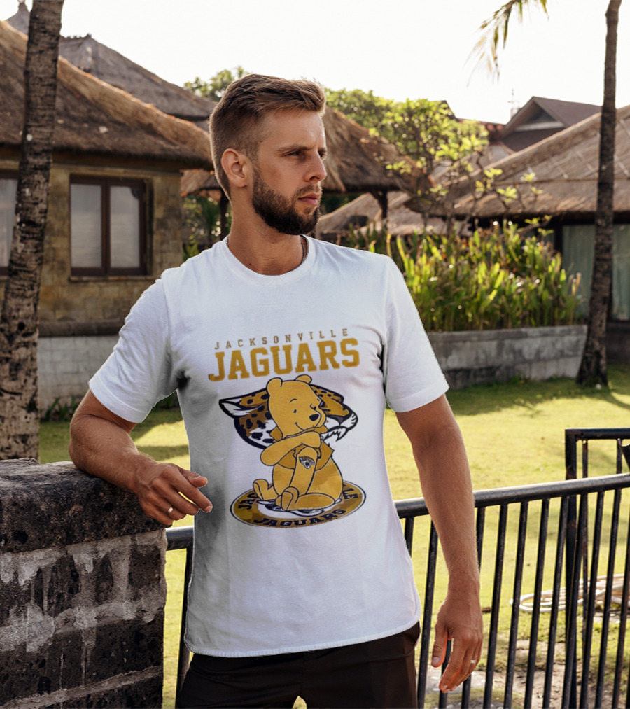 Jacksonville Jaguars Winnie The Pooh 100th Anniversary Collaboration T-Shirt