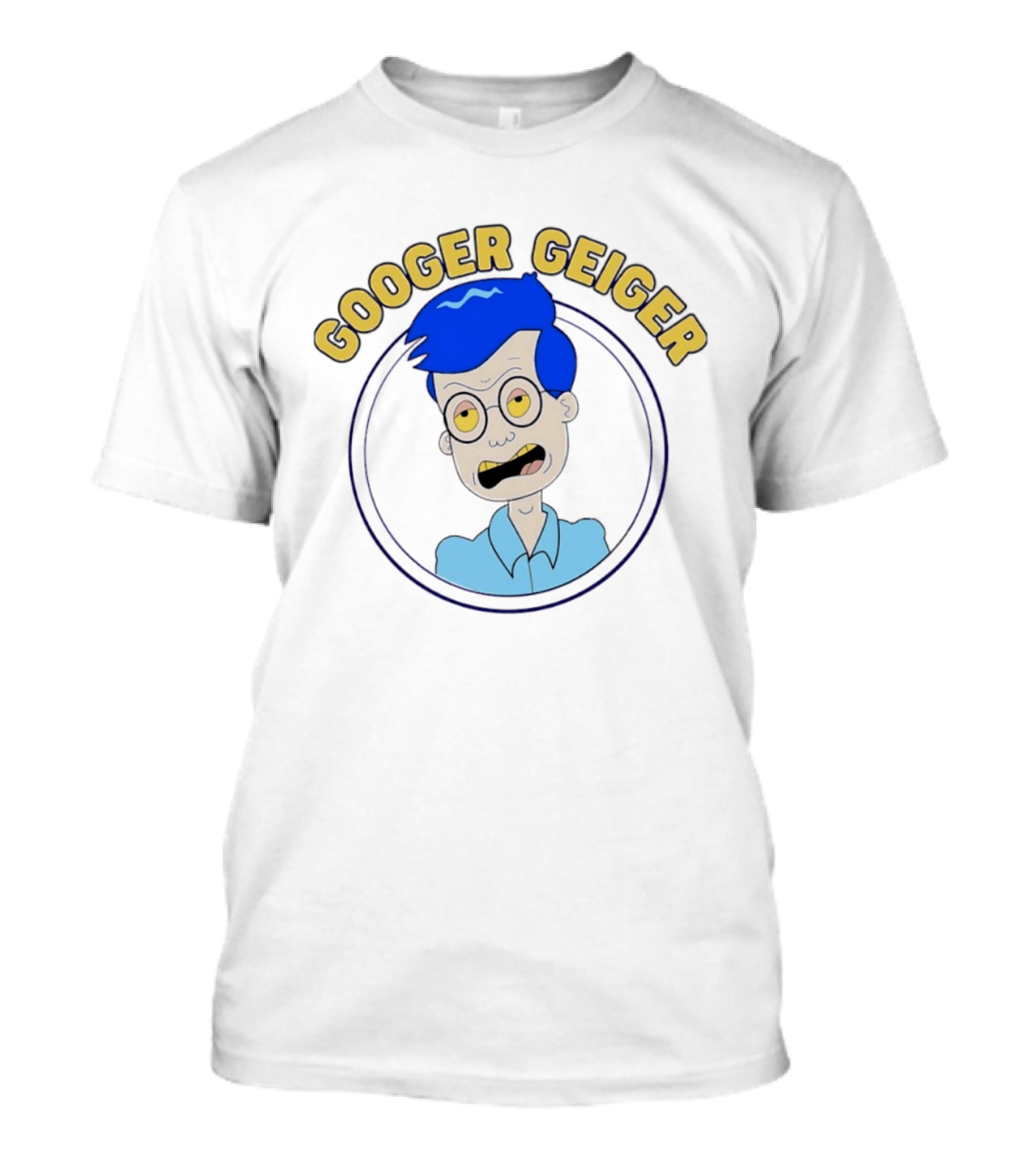 Kevin French Googer Geiger Blue Hair T-Shirt