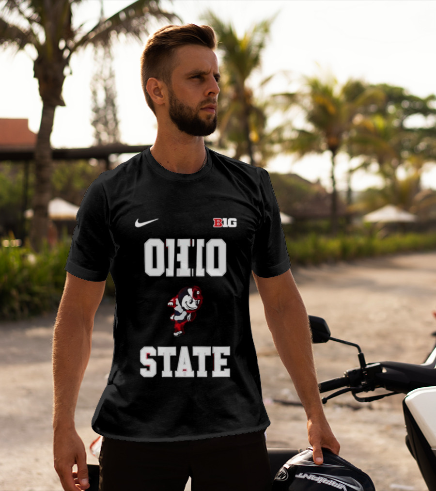 Ohio State Buckeyes Mascot Nike Big Ten 2026 Jim Jackson T-Shirt