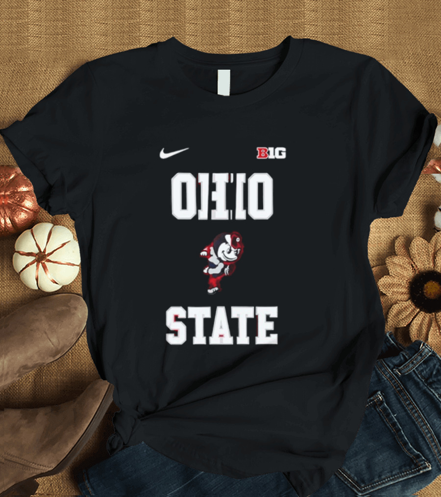 Ohio State Buckeyes Mascot Nike Big Ten 2026 Jim Jackson T-Shirt