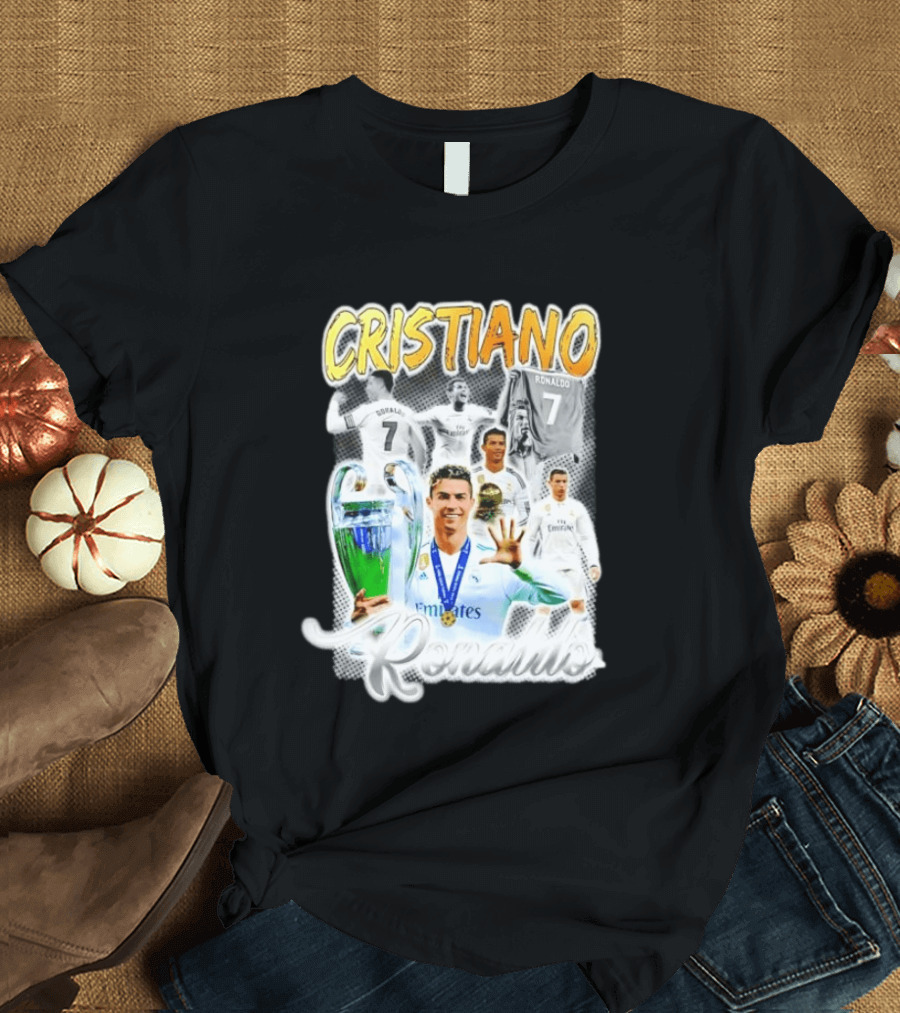 Cristiano Ronaldo 7 Real Madrid UEFA Champions League T-Shirt