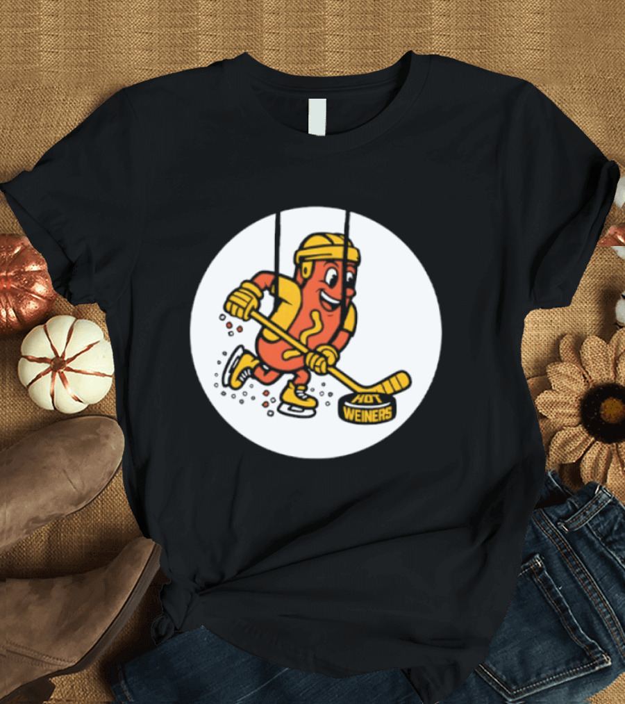 Providence Bruins Hot Dog Hockey Wieners Fun Sports T-Shirt
