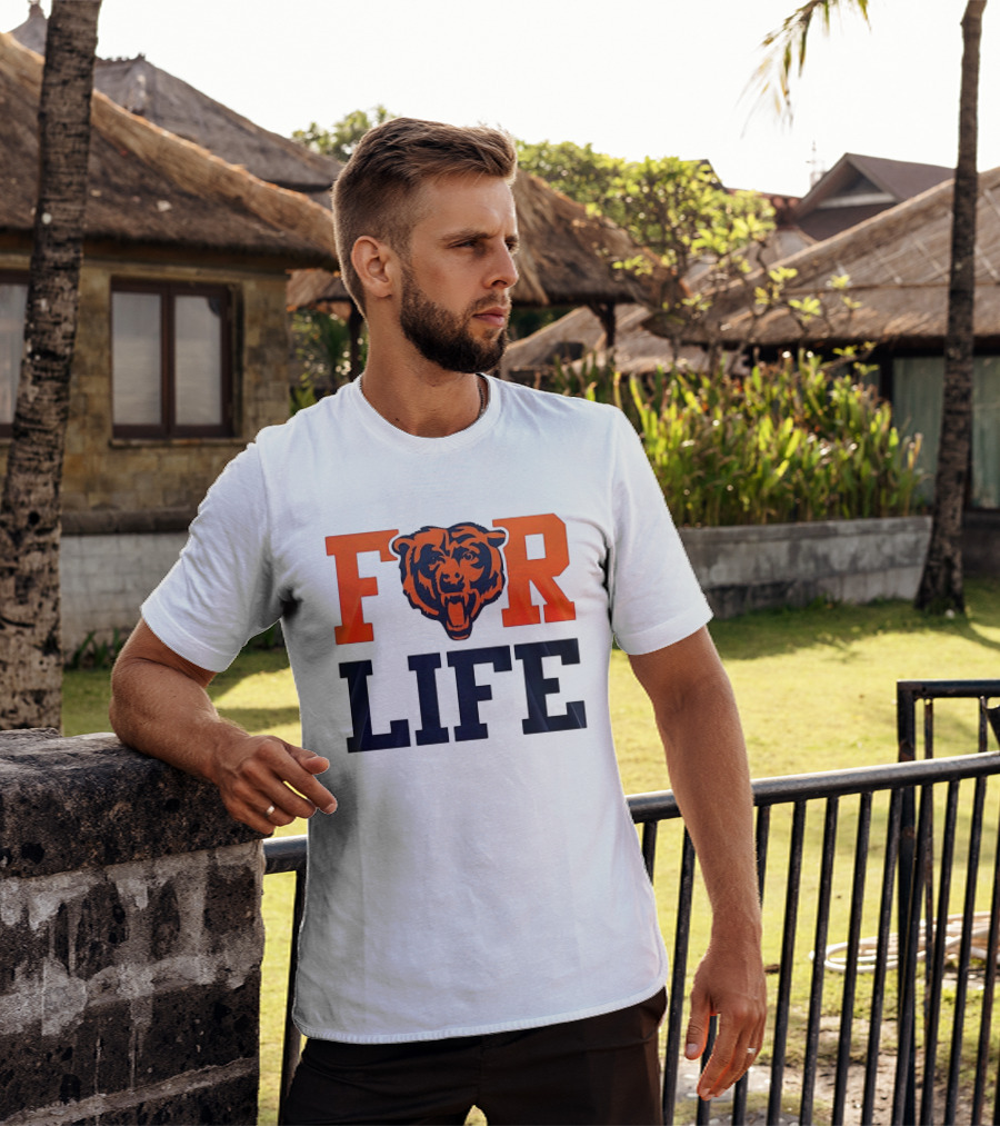 Chicago Bears I Bleed Blue And Orange For Life T-Shirt