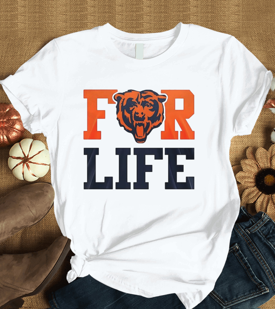 Chicago Bears I Bleed Blue And Orange For Life T-Shirt
