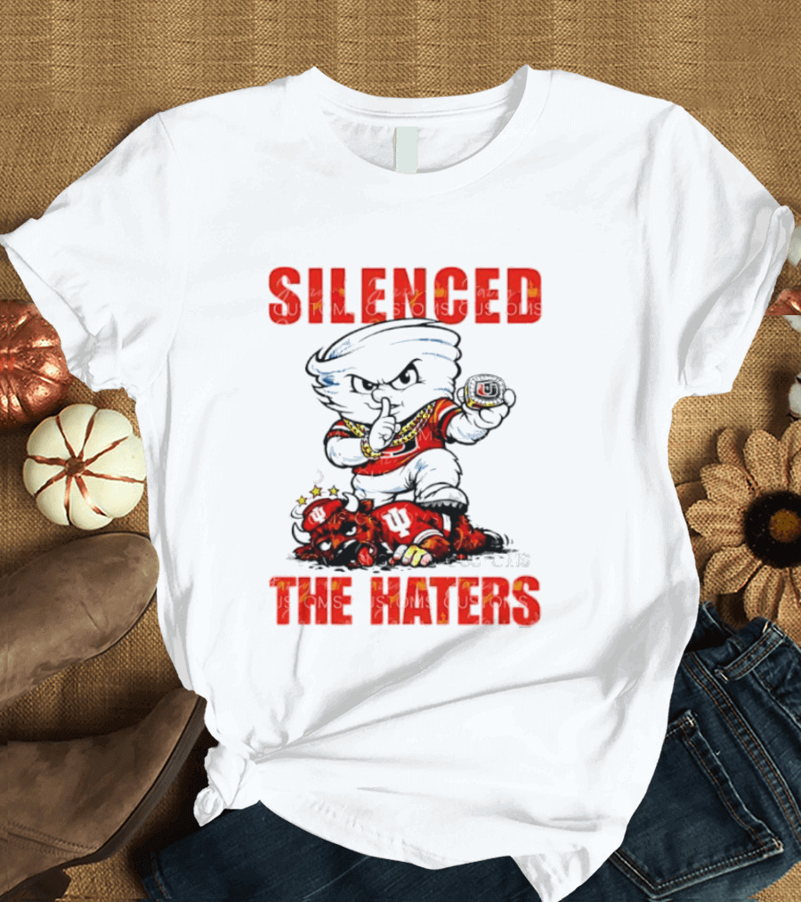 Miami Hurricanes Silenced The Haters Bold Cartoon T-Shirt