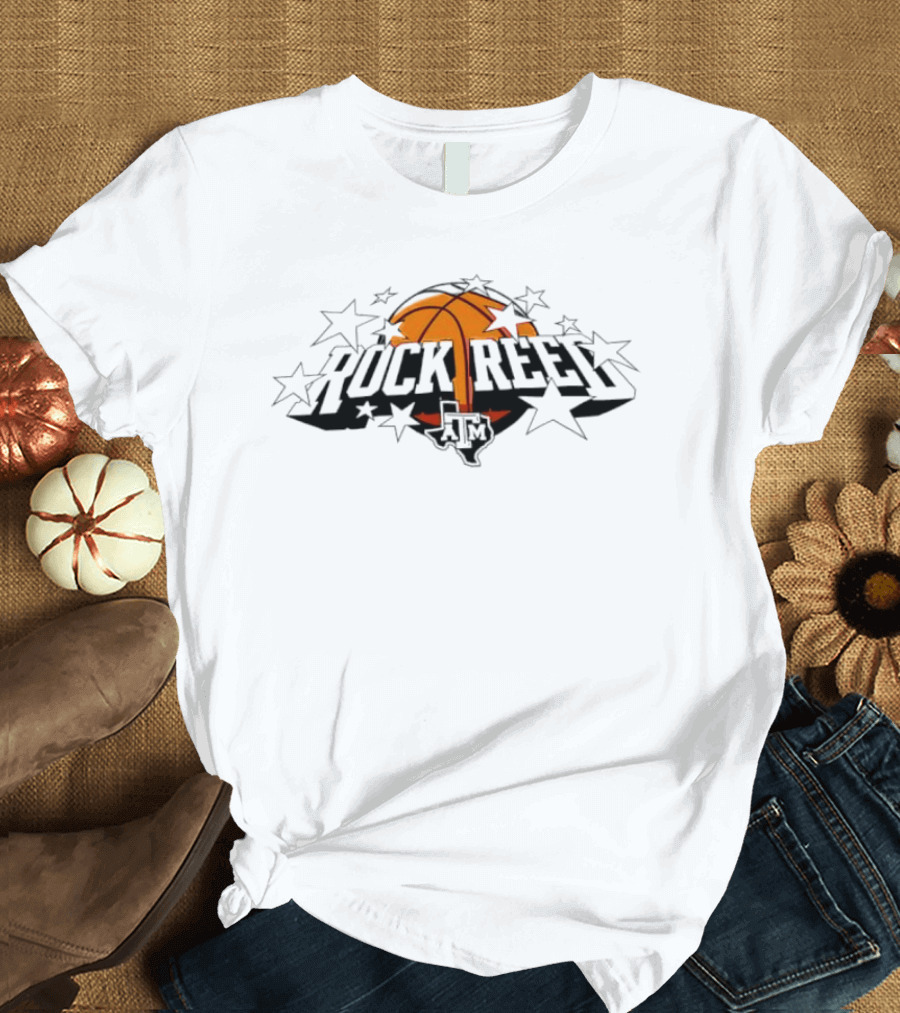 Rock Reed Texas A&M Aggies Basketball Stars T-Shirt