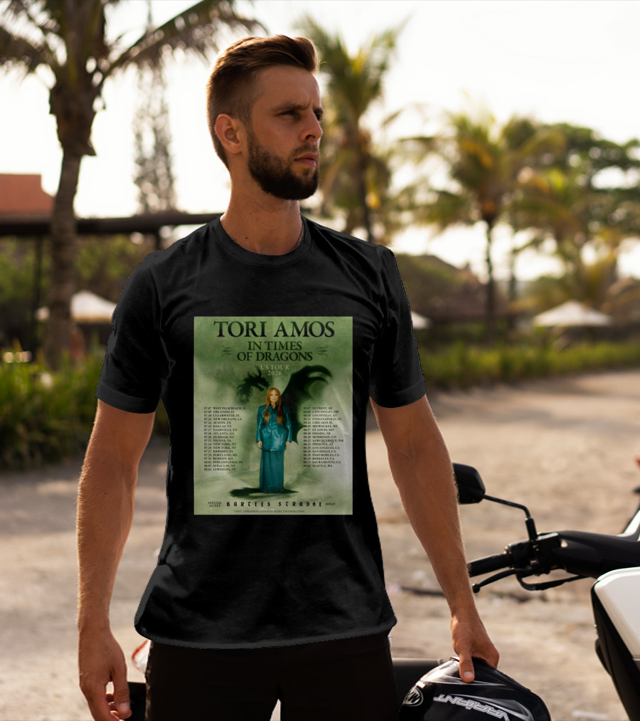 Tori Amos In Times Of Dragons US Tour 2026 Greek Theatre Los Angeles T-Shirt