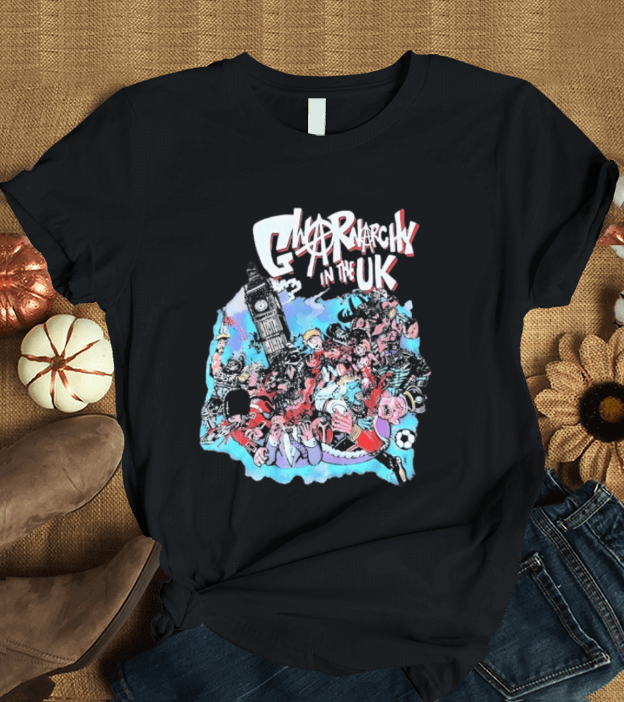 Anarchy In The UK Big Ben Chaotic Punk Scene Soccer UK T-Shirt