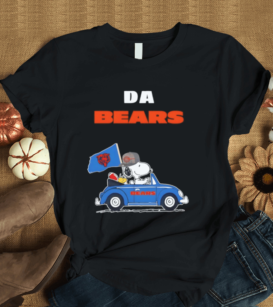 Chicago Bears Snoopy Woodstock Car Da Bears T-Shirt