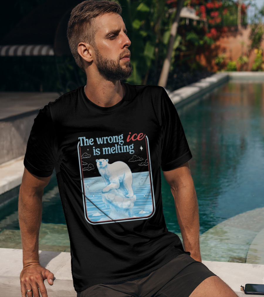 The Wrong Ice Is Melting Polar Bear Climate Awareness T-Shirt