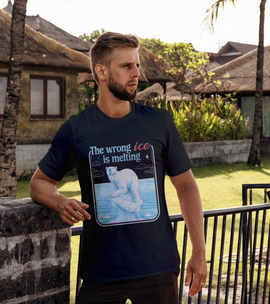 The Wrong Ice Is Melting Polar Bear Climate Awareness T-Shirt