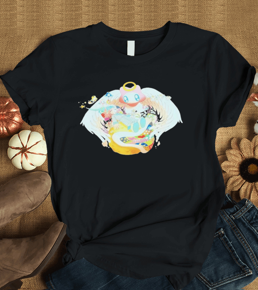 Rinihimme Guardian Angel Peaceful Cloud Dreams Fantasy T-Shirt