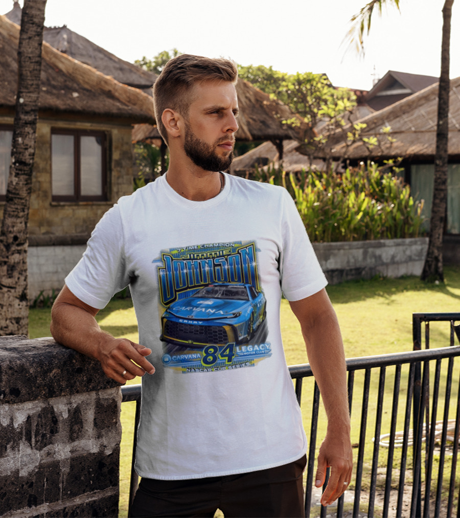 7 Time Champion Jimmie Johnson Carvana 84 Legacy Motor Club Nascar Cup Series T-Shirt