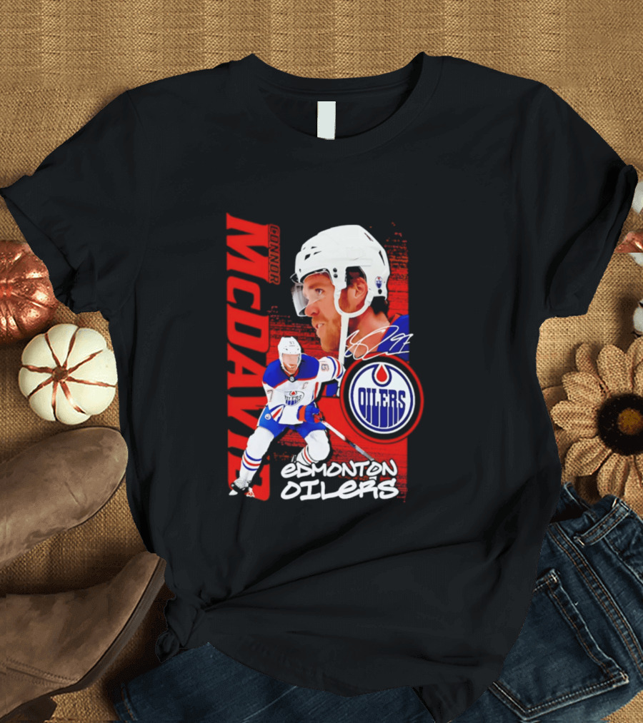 Edmonton Oilers McDavid 97 Hockey Star T-Shirt