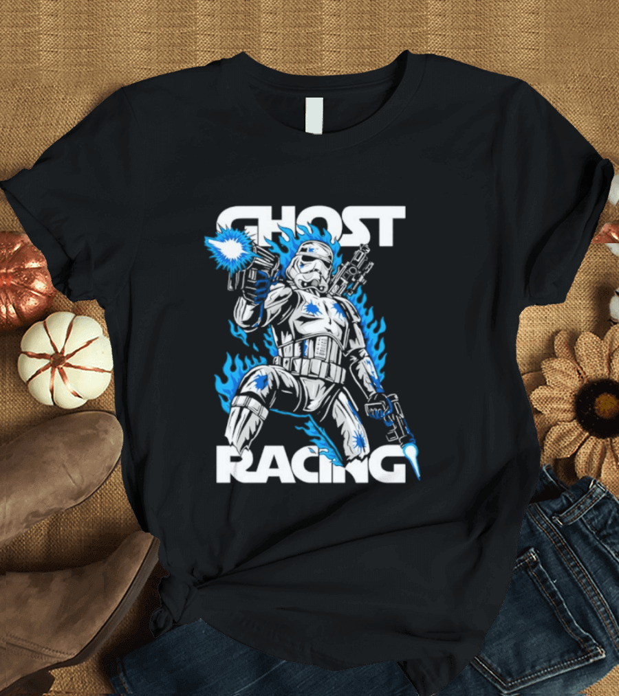 Ghost Racing Lone Trooper Stormtrooper Galactic Combat Blaze T-Shirt
