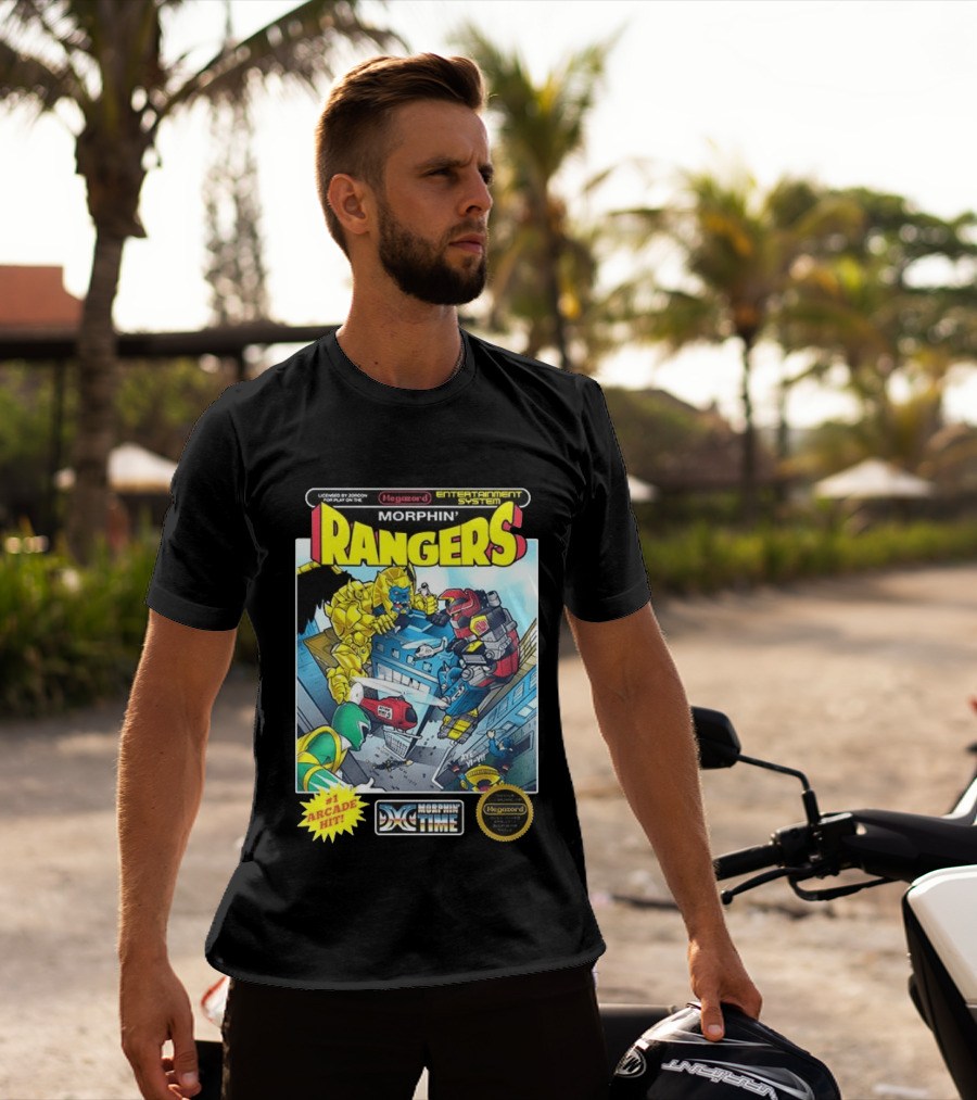 Morphin Rangers Megazord Vs Goldar Arcade Hit T-Shirt
