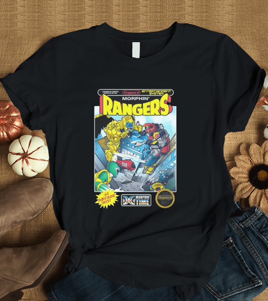 Morphin Rangers Megazord Vs Goldar Arcade Hit T-Shirt