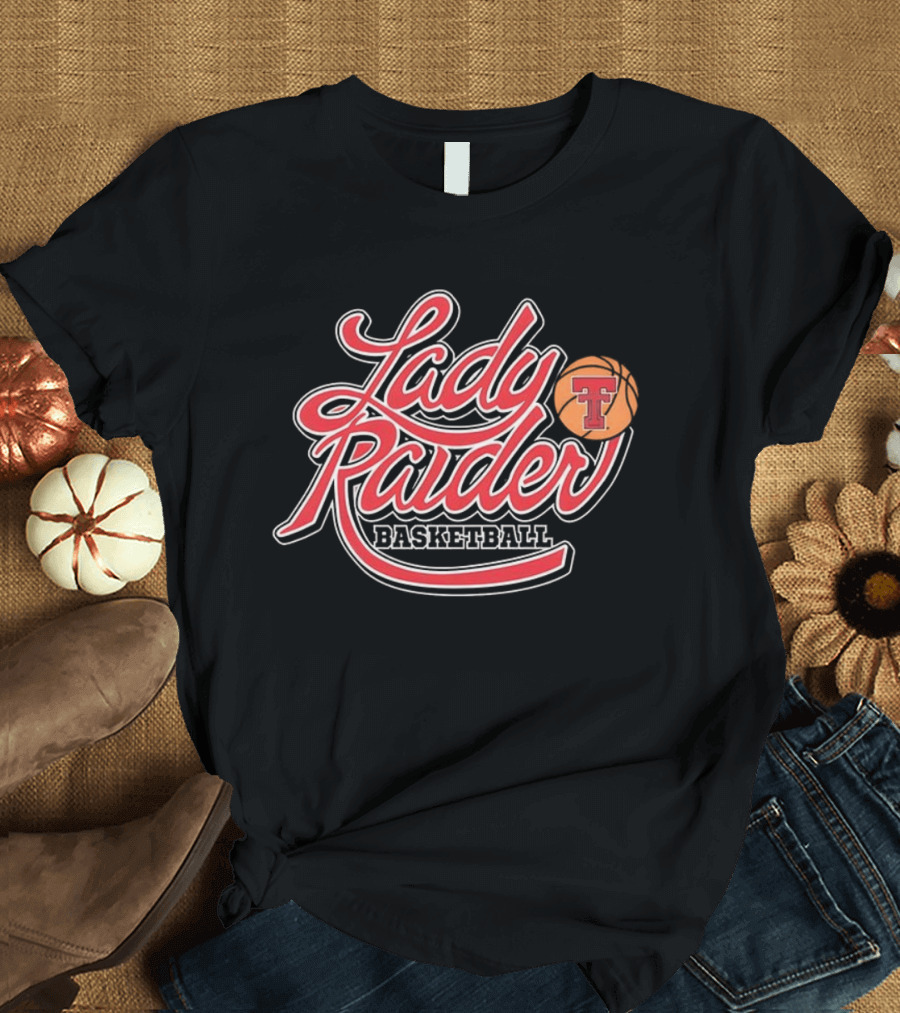 Lady Raider Basketball Texas Tech NCAA Shadowed T-Shirt
