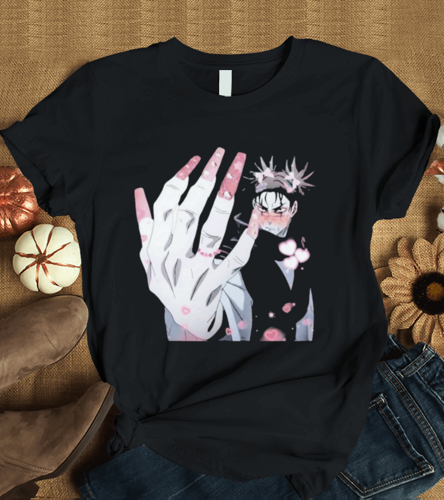 Nails Done Choso Aesthetic Floral Elements Anime T-Shirt
