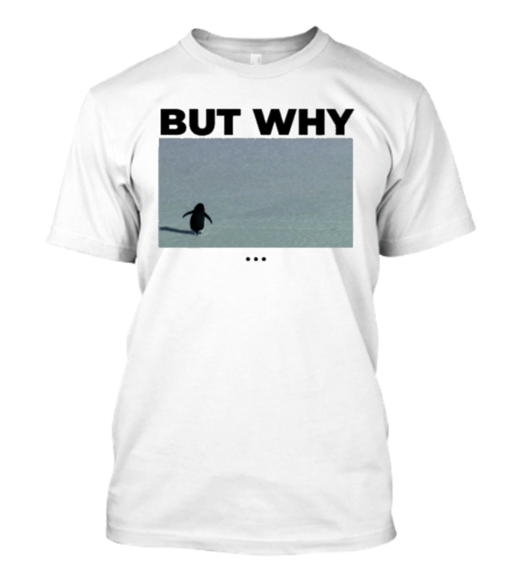 But Why Penguin Existential Question T-Shirt