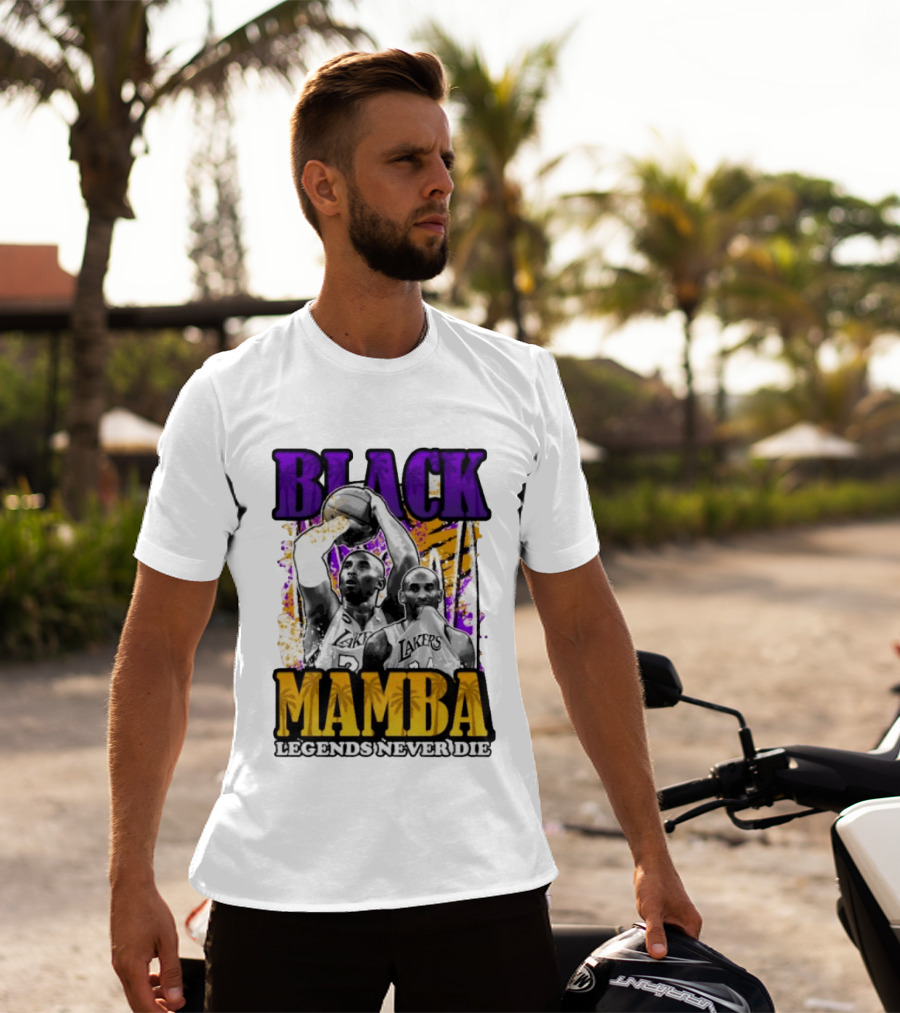 Black Mamba Lakers Legends Never Die T-Shirt