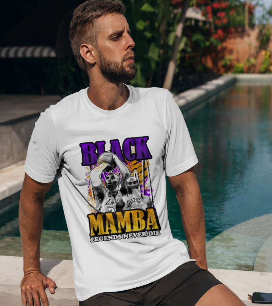 Black Mamba Lakers Legends Never Die T-Shirt