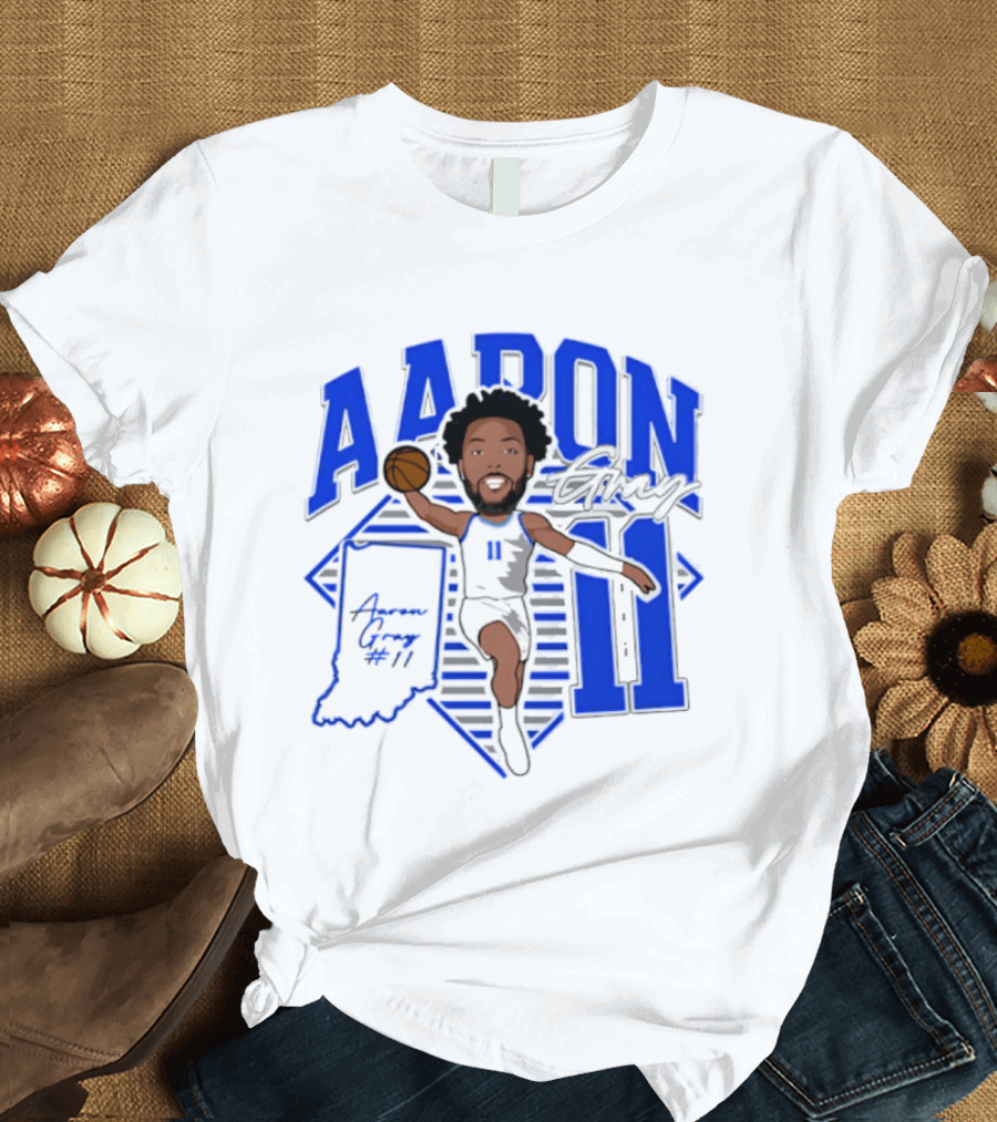 Aaron Gray 11 Basketball New Orleans Hornets Indiana T-Shirt