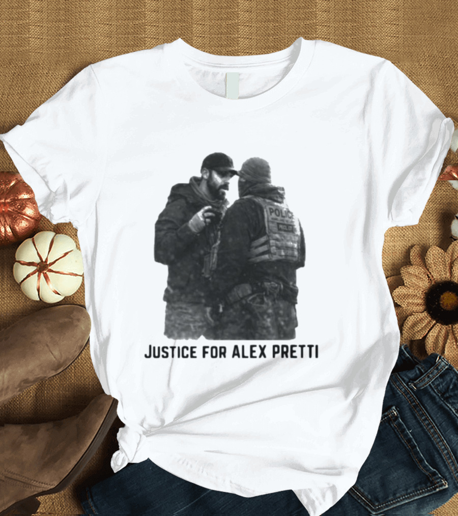 Justice For Alex Pretti Police Encounter T-Shirt