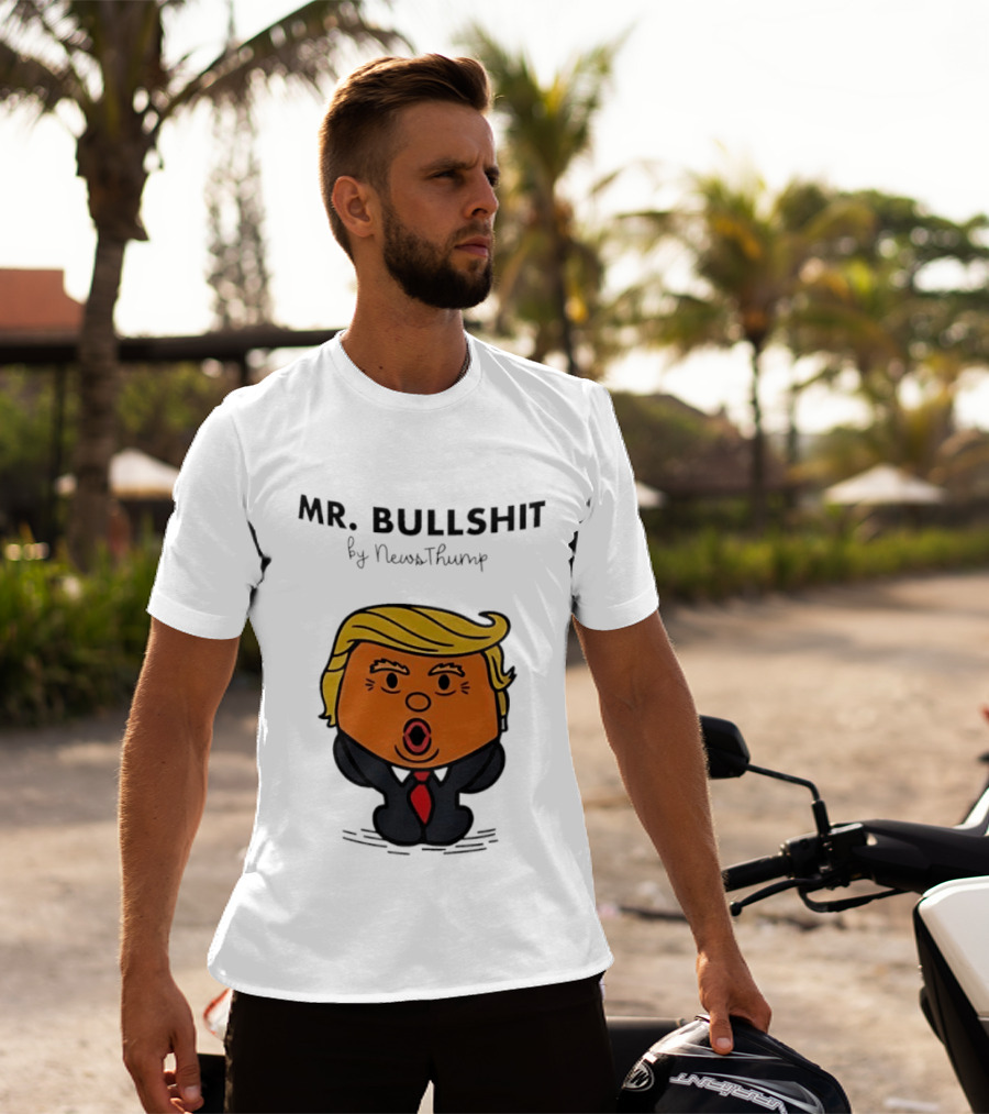 Mr Bullshit By NewsThump Cartoon T-Shirt