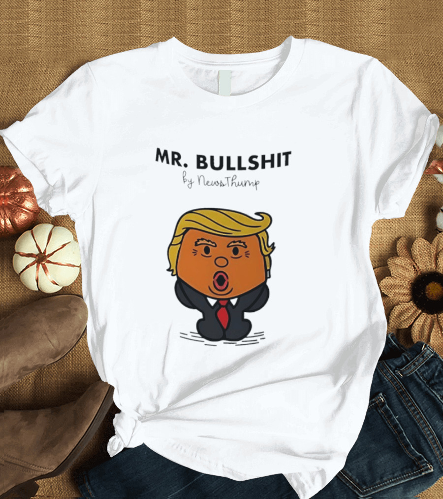 Mr Bullshit By NewsThump Cartoon T-Shirt