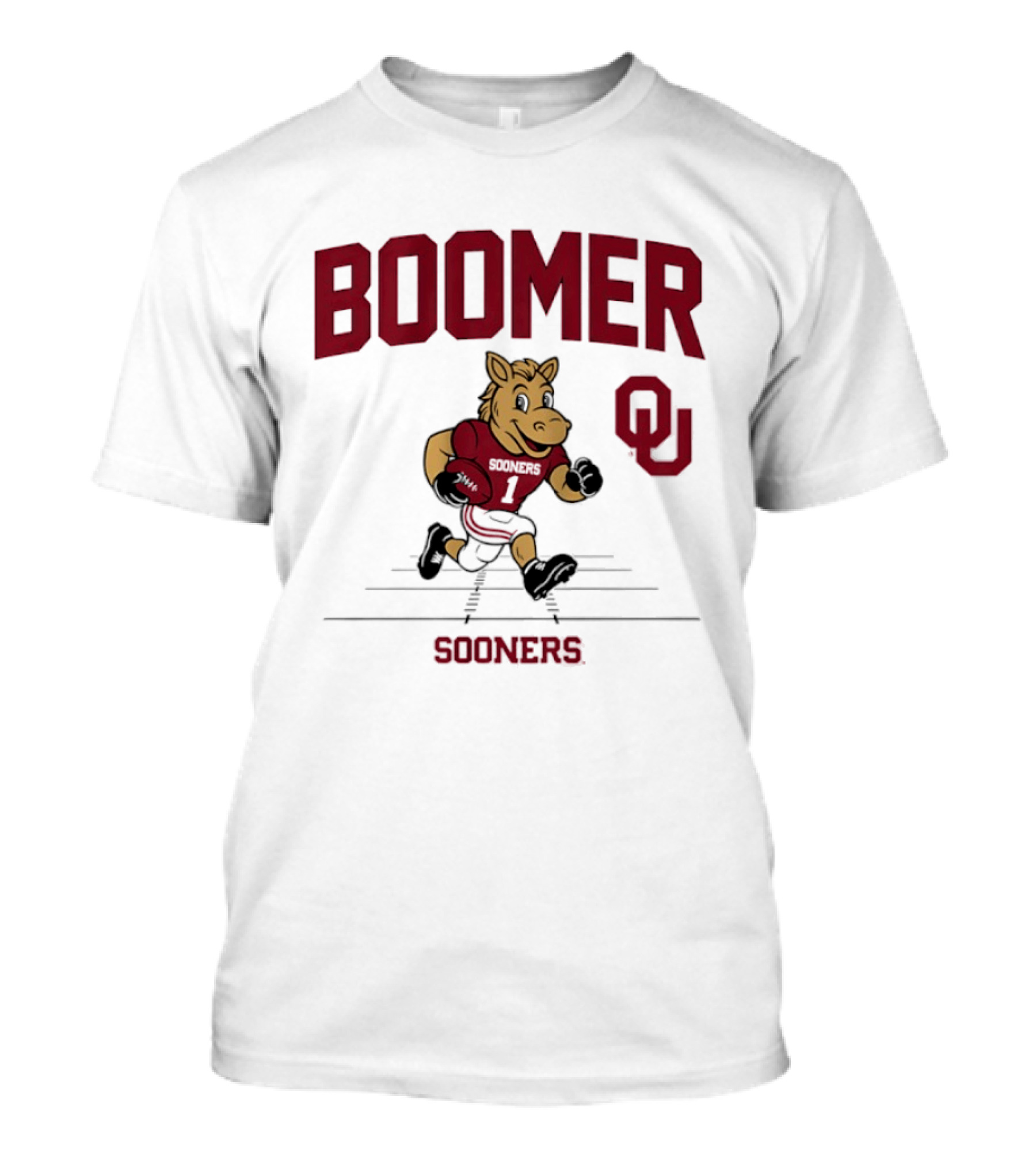 Boomer Oklahoma Sooners Football OU Gridiron T-Shirt