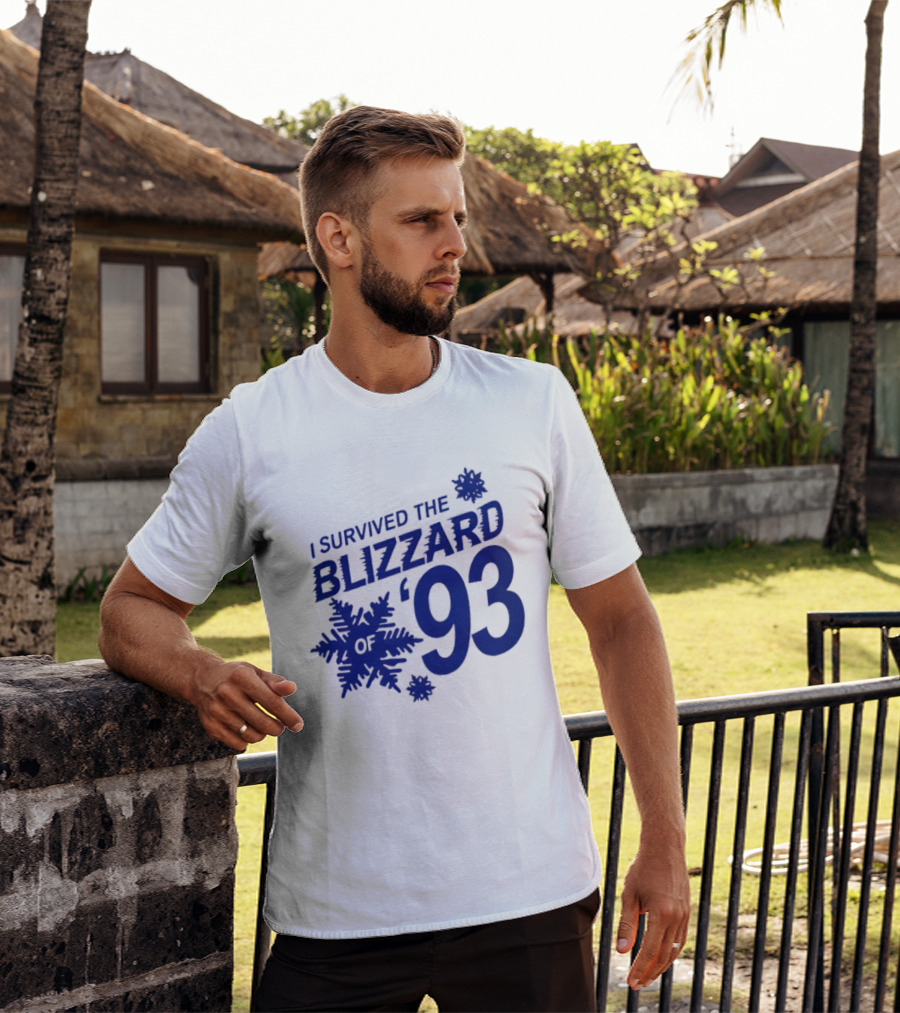 I Survived The Blizzard '93 Snowflake T-Shirt