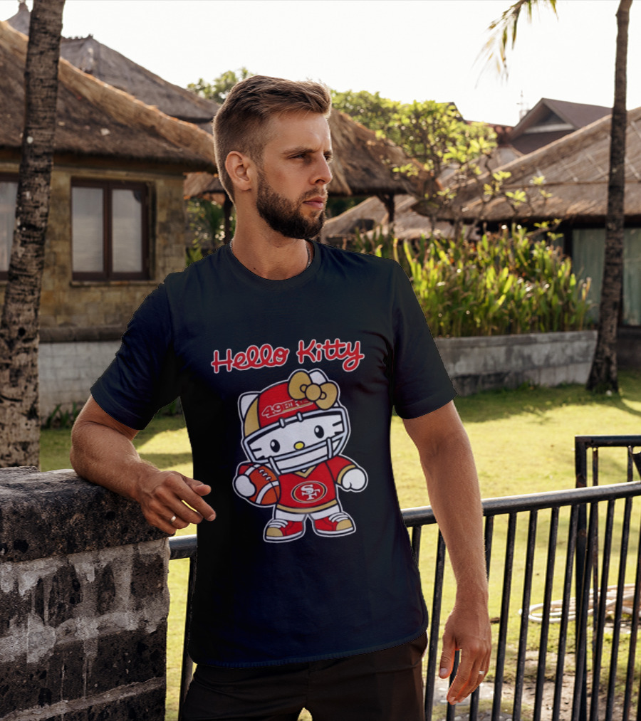 Hello Kitty San Francisco 49ers Football Fan Collaboration T-Shirt