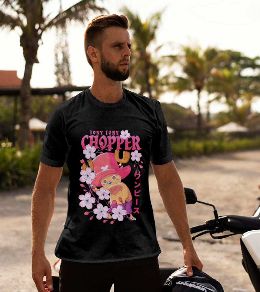 One Piece Tony Tony Chopper Sakura Blossom T-Shirt