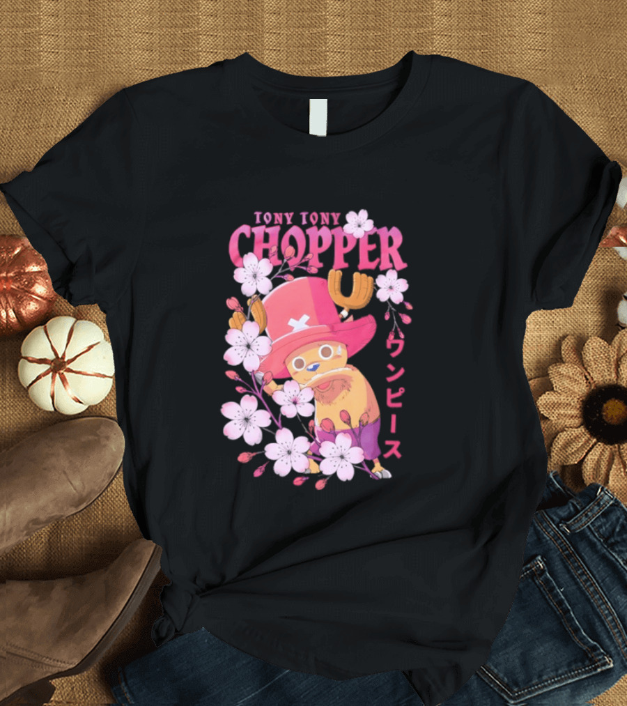 One Piece Tony Tony Chopper Sakura Blossom T-Shirt