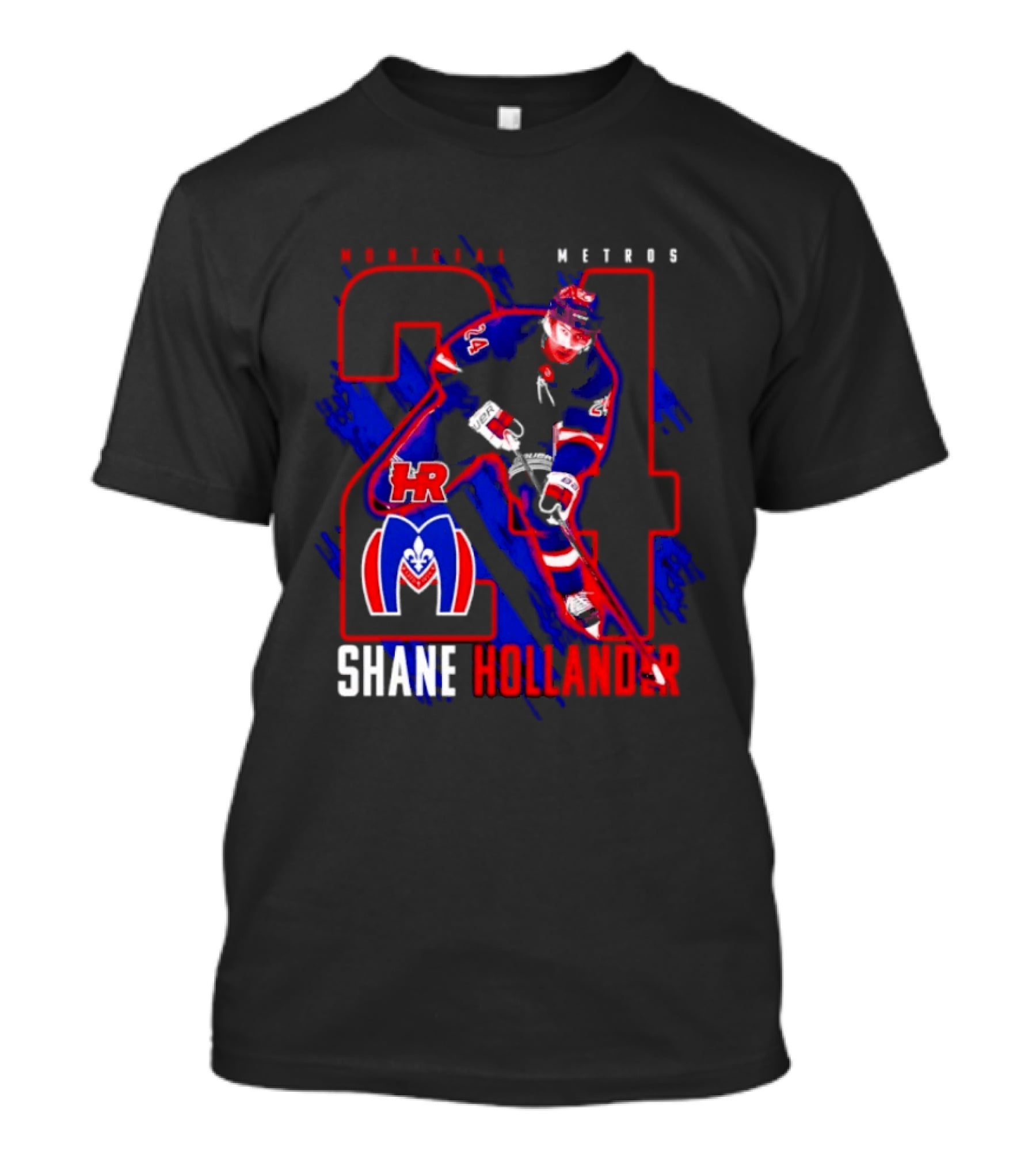 Shane Hollander Montreal Meteors HR Hockey Team 27 T-Shirt