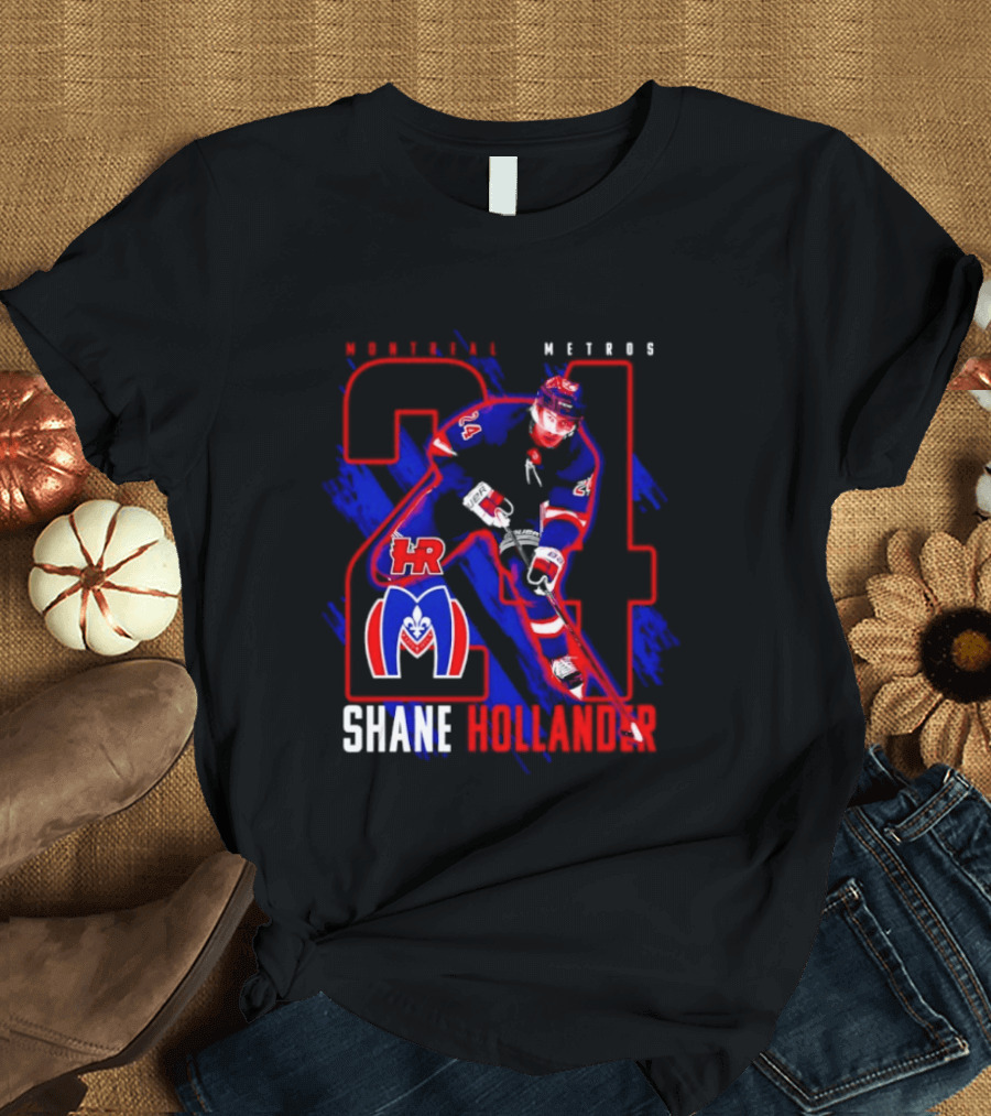 Shane Hollander Montreal Meteors HR Hockey Team 27 T-Shirt