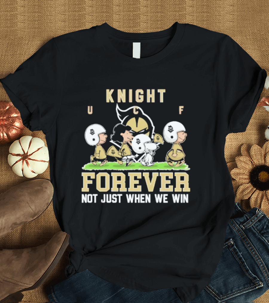 UCF Knight Peanuts Characters Forever Not Just When We Win T-Shirt