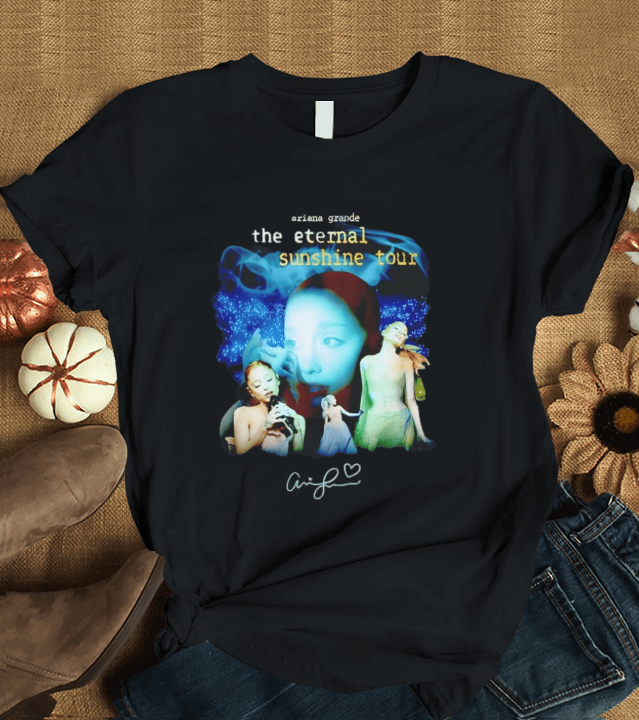 Ariana Grande The Eternal Sunshine Tour Collage With Signature T-Shirt