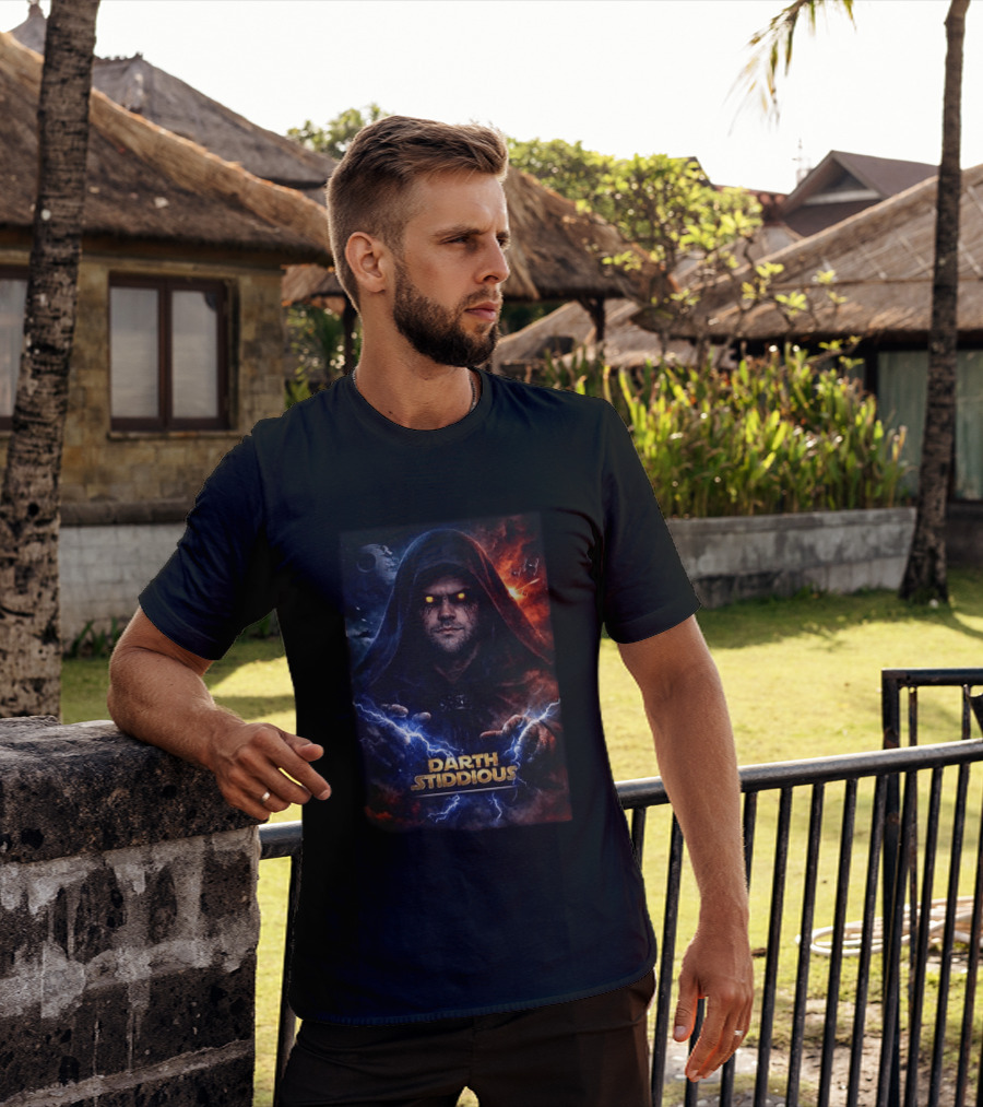 Darth Stiddious Jarrett Stidham Lightning Eyes Sith Star Wars T-Shirt