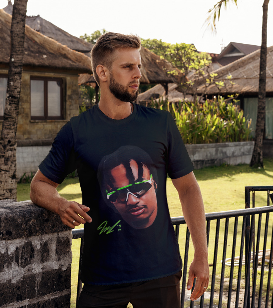 JSN Jaxon Smith Njigba Big Face Seattle Seahawks Football Sunglasses T-Shirt