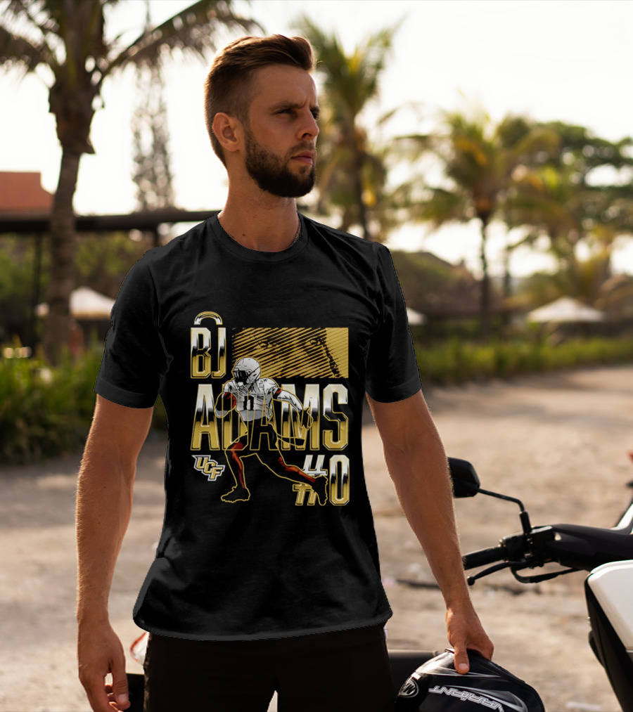 BJ Adams UCF Football NCAA Caricature Player 40 T-Shirt