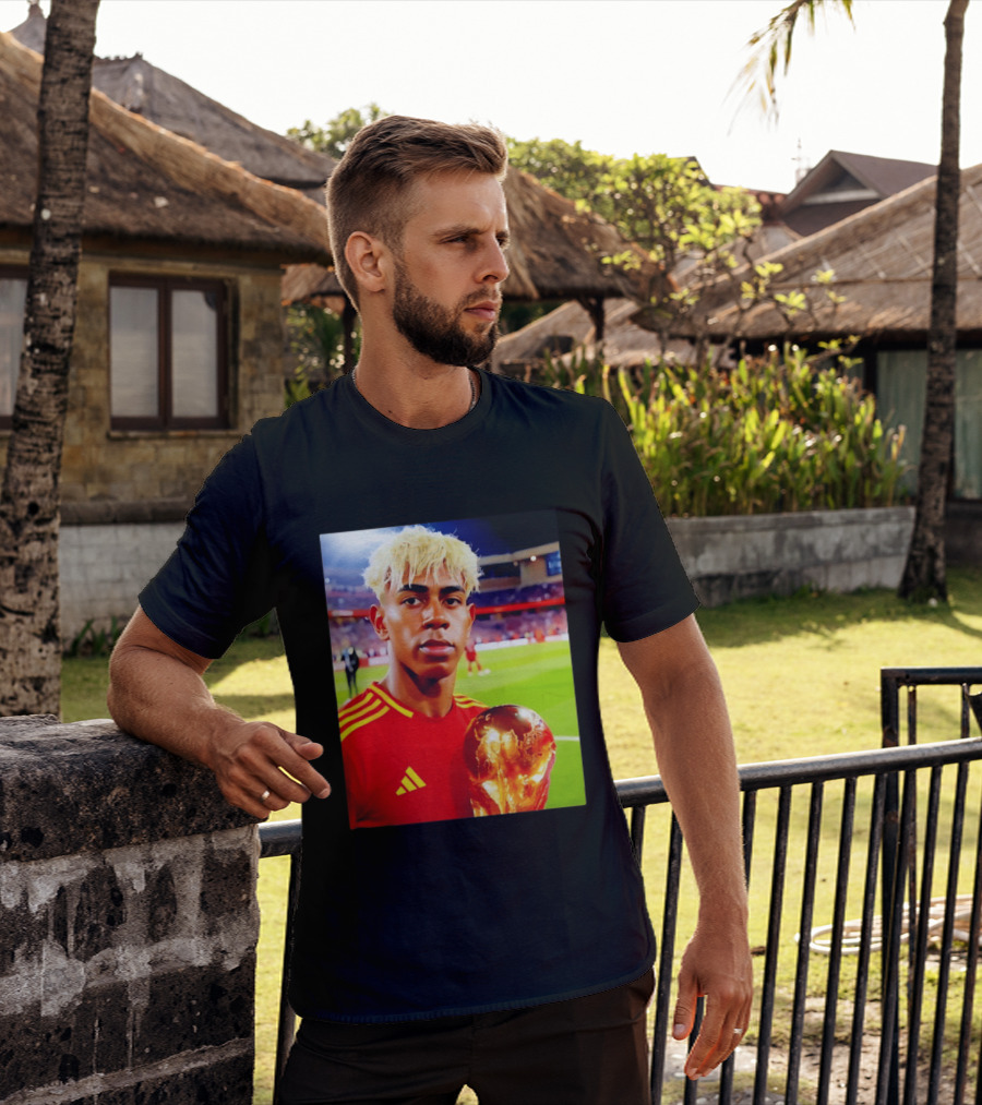 Lamine Yamal Barcelona Young Talent With Trophy T-Shirt