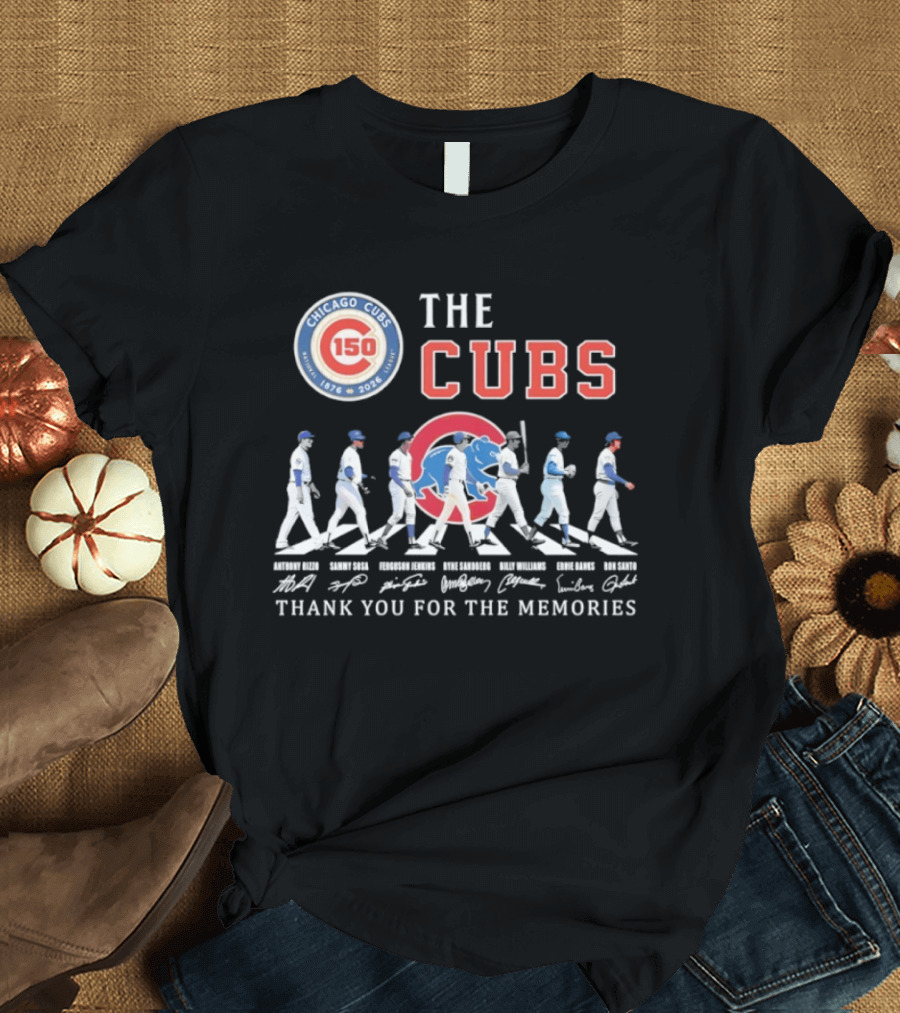 Chicago Cubs 150th Anniversary The Cubs Thank You For The Memories 1876 2026 T-Shirt