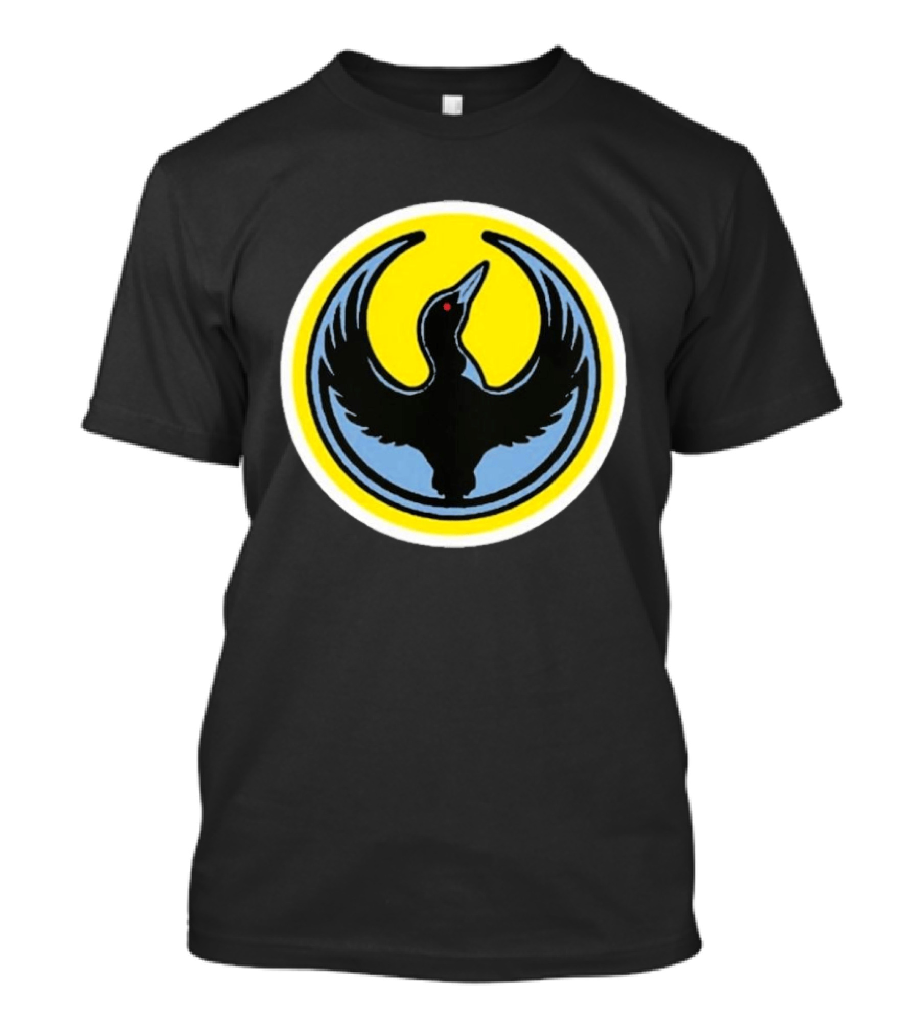 Minnesota Rebel Alliance Loon Symbol Yellow Circle T-Shirt