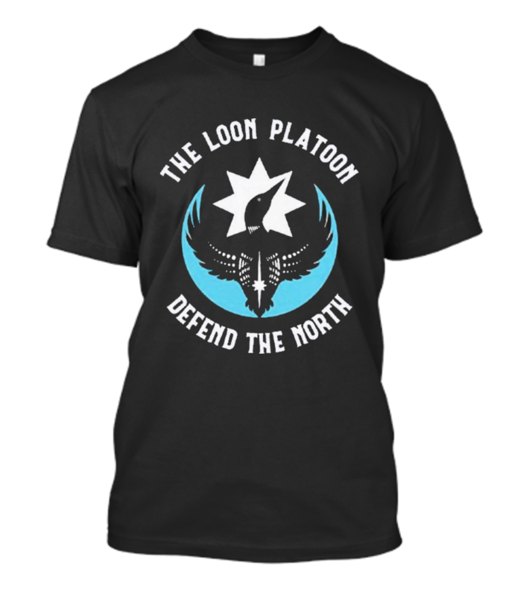 The Loon Platoon Defend The North Logo Star T-Shirt