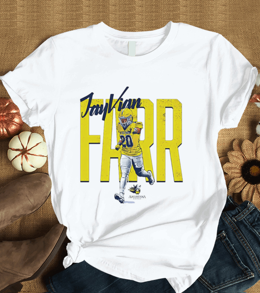Jayvian Farr Vikings Football Caricature NCAA Number 20 T-Shirt