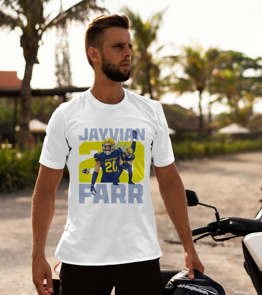 Augustana Jayvian Farr 20 NCAA Football Legends Collage T-Shirt